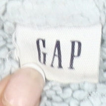 GAP Women’s Navy Blue Full Zip Hoodie Small Cotton Blend Logo