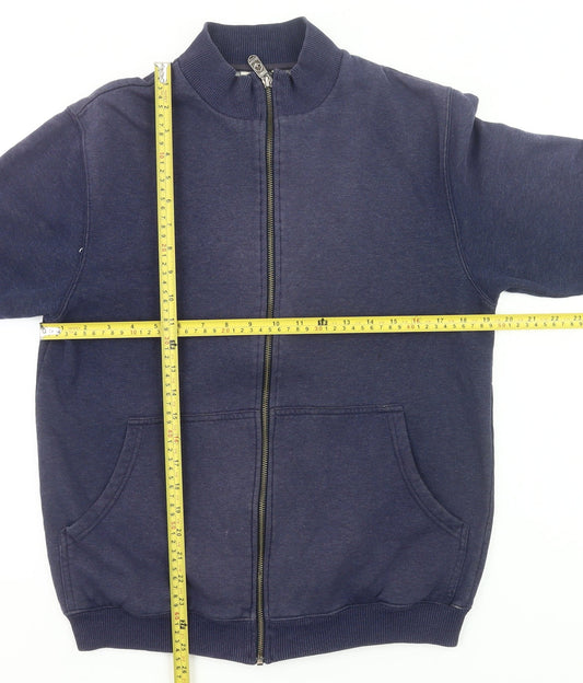 Cotton Traders Men's Navy Full Zip Sweatshirt Jacket Size S