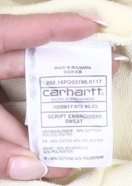Carhartt Men’s Beige XS Pullover Sweatshirt Long Sleeve Crew Neck