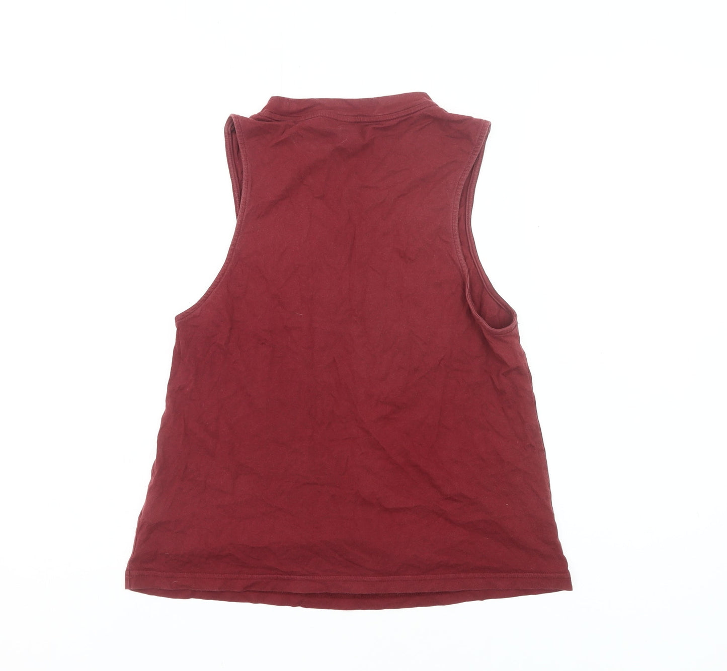 Adidas Womens Red Tank Top S Sleeveless Sports Gym Activewear