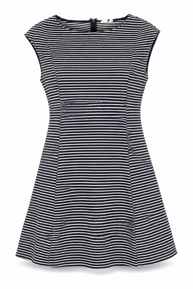 Gap Women’s Black Striped A-Line Sleeveless Dress Size 12