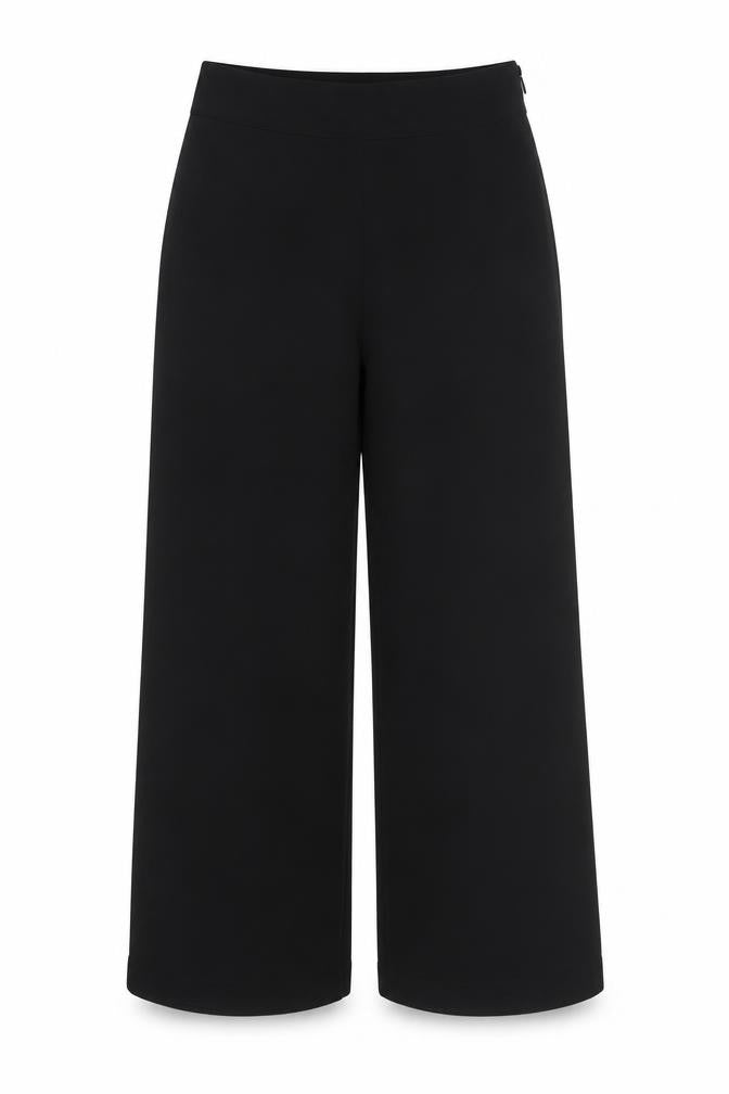GFLOCK Women’s Black Wide-Leg High Rise Trousers Size 8