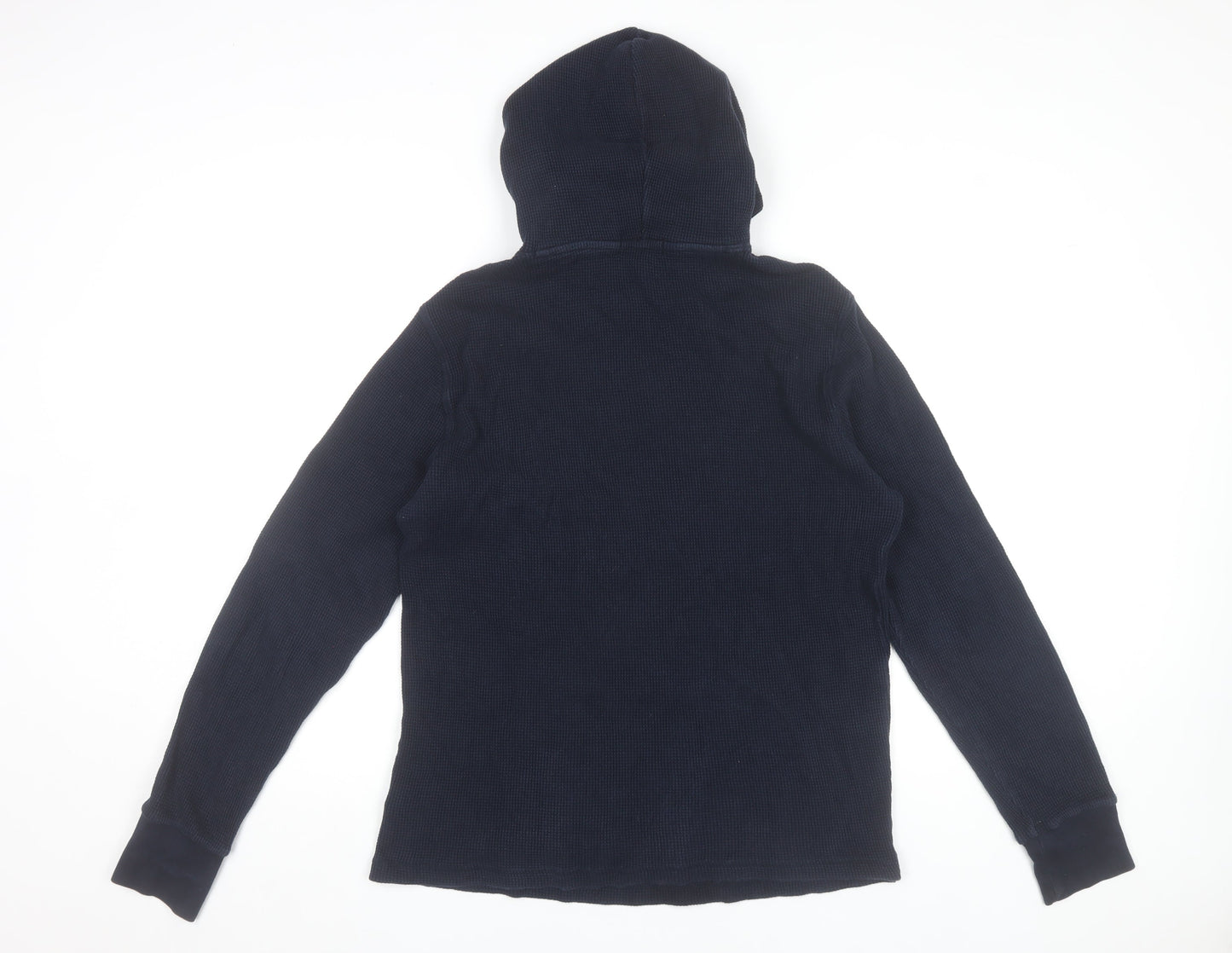Ralph Lauren Men’s Blue Pullover Hoodie Size M Cotton Logo