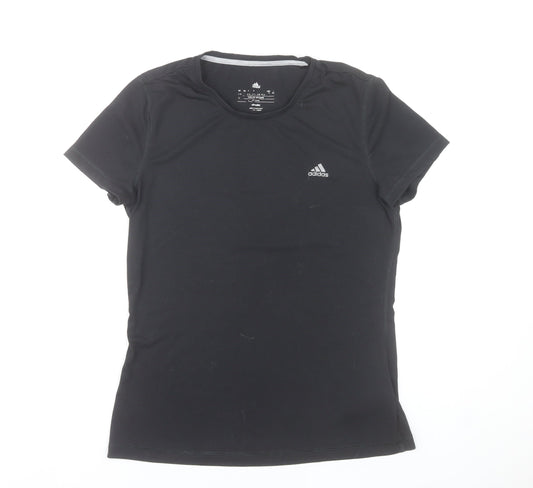 Adidas Womens Black Size 18 Slim Fit Climalite Active T-Shirt