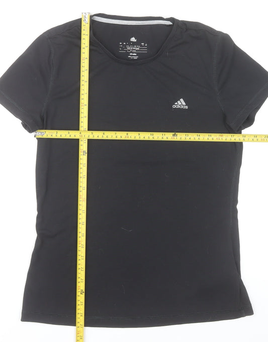 Adidas Womens Black Size 18 Slim Fit Climalite Active T-Shirt