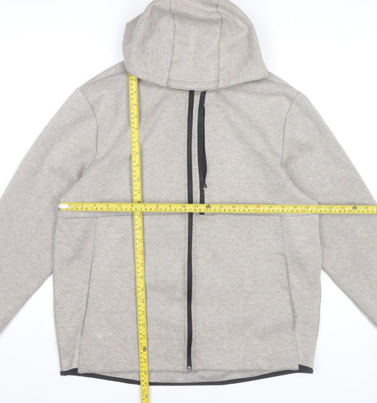 H&M Men’s Grey XL Full Zip Hoodie Jacket with Hood