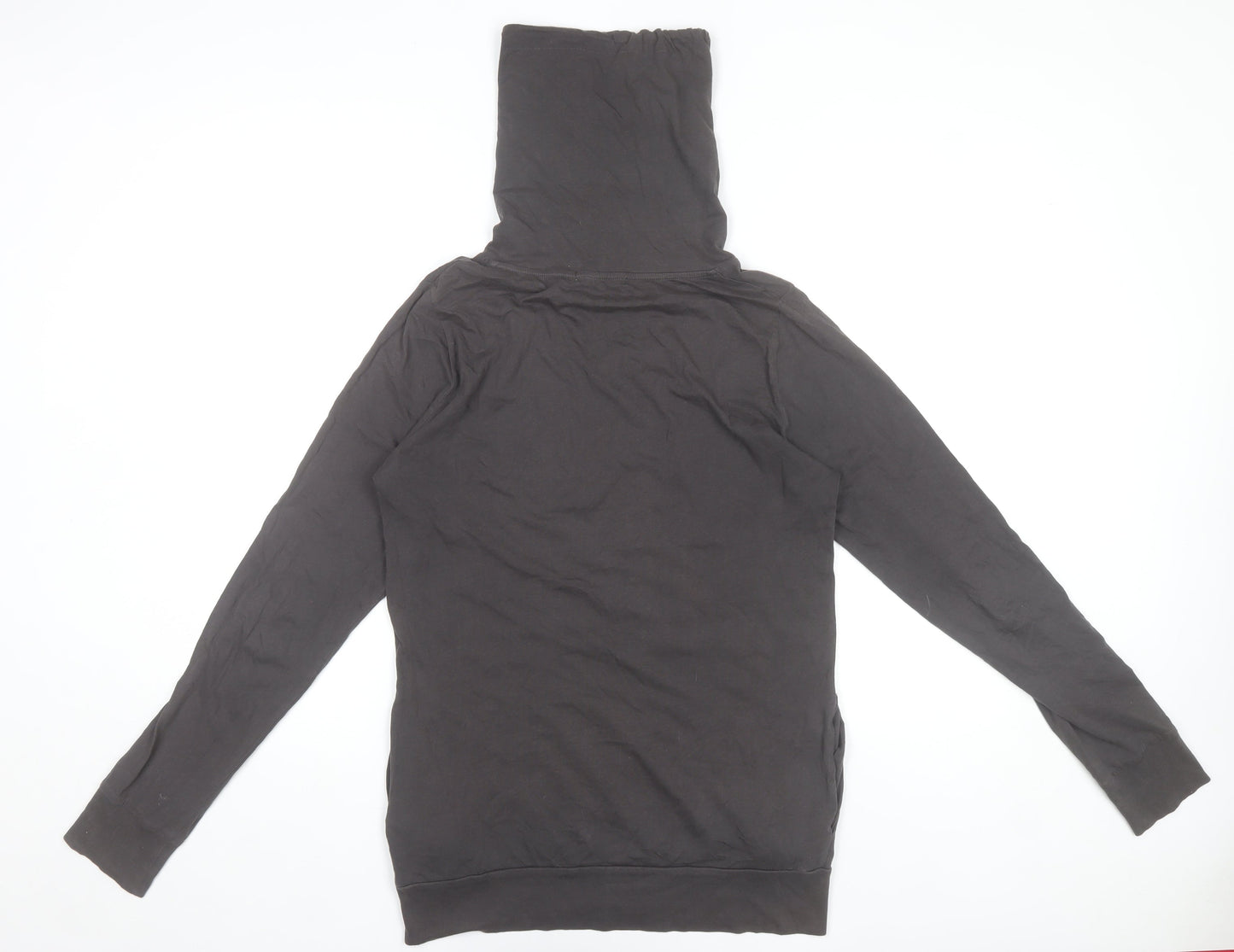 Topman Men’s Grey XS Henley Hooded Long Sleeve Cotton T-Shirt