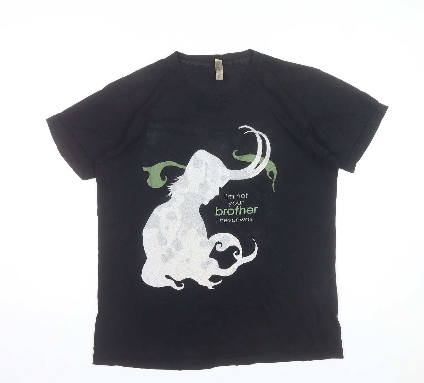 American Apparel Men’s Black Loki Marvel Graphic T-Shirt Size M