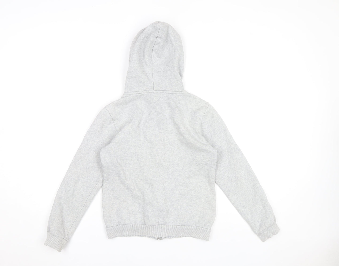 Puma Boys Grey Full Zip Hoodie 11-12 Years Regular Fit Casual Sportswear