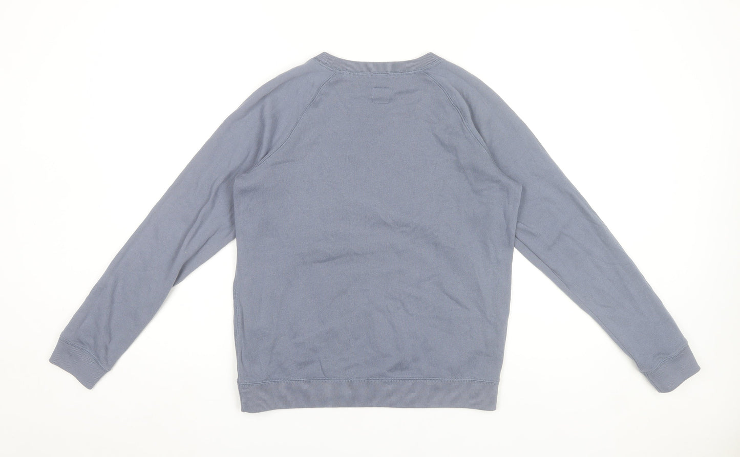 Jack Wills Women’s Blue Logo Sweatshirt UK 10 Cotton Blend