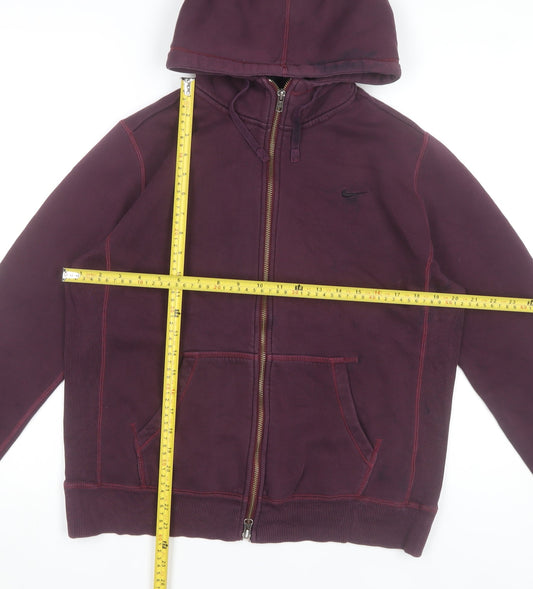 Nike Women’s Purple Full Zip Hoodie XL Cotton Blend Sportswear