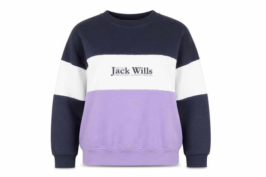 Womens UK 10 Regular Jack Wills Multicoloured Pullover Sweatshirt