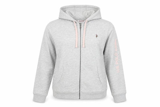 Womens UK Size 16 Regular U.S. Polo Assn. Grey Cotton Blend Jacket