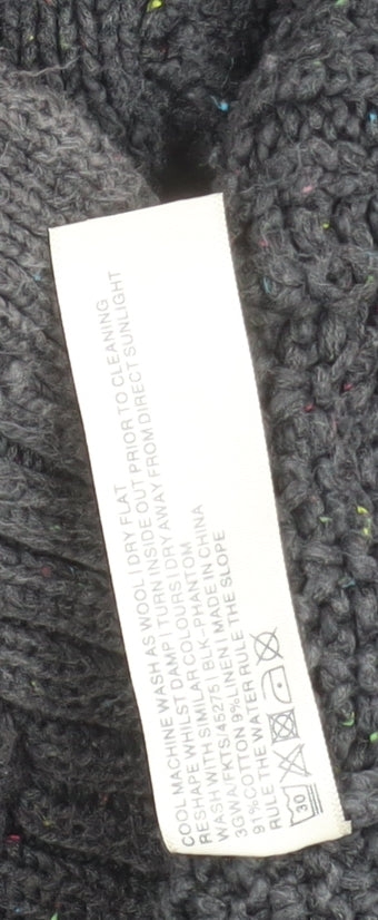 Fat Face Womens Grey Size 10 Cotton Wool Cardigan Jumper