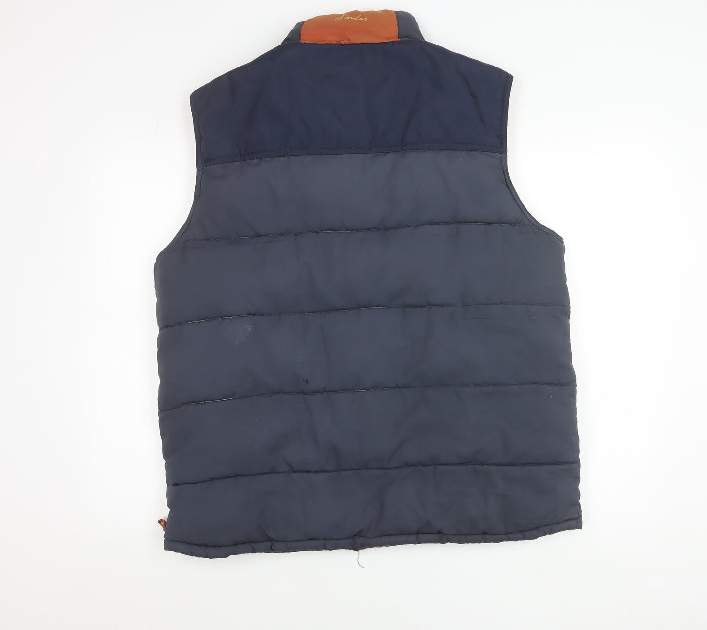 Joules Men’s Blue L Regular Puffer Waistcoat Polyester Outdoor