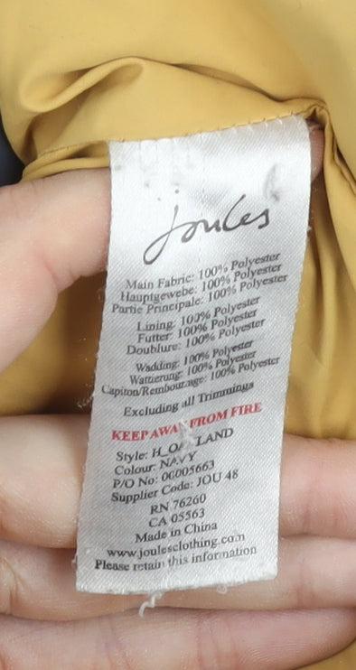 Joules Men’s Blue L Regular Puffer Waistcoat Polyester Outdoor