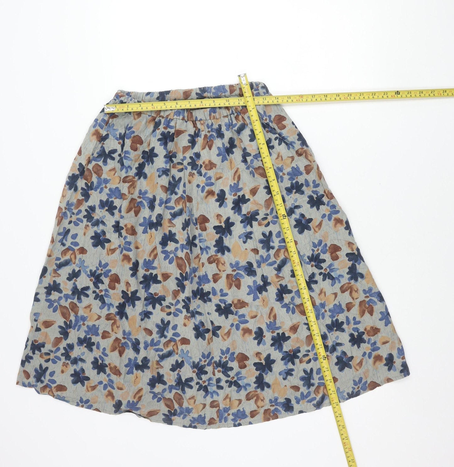 Carr & Westley Womens Size 14 Multicoloured Floral A-Line Knee Length Skirt