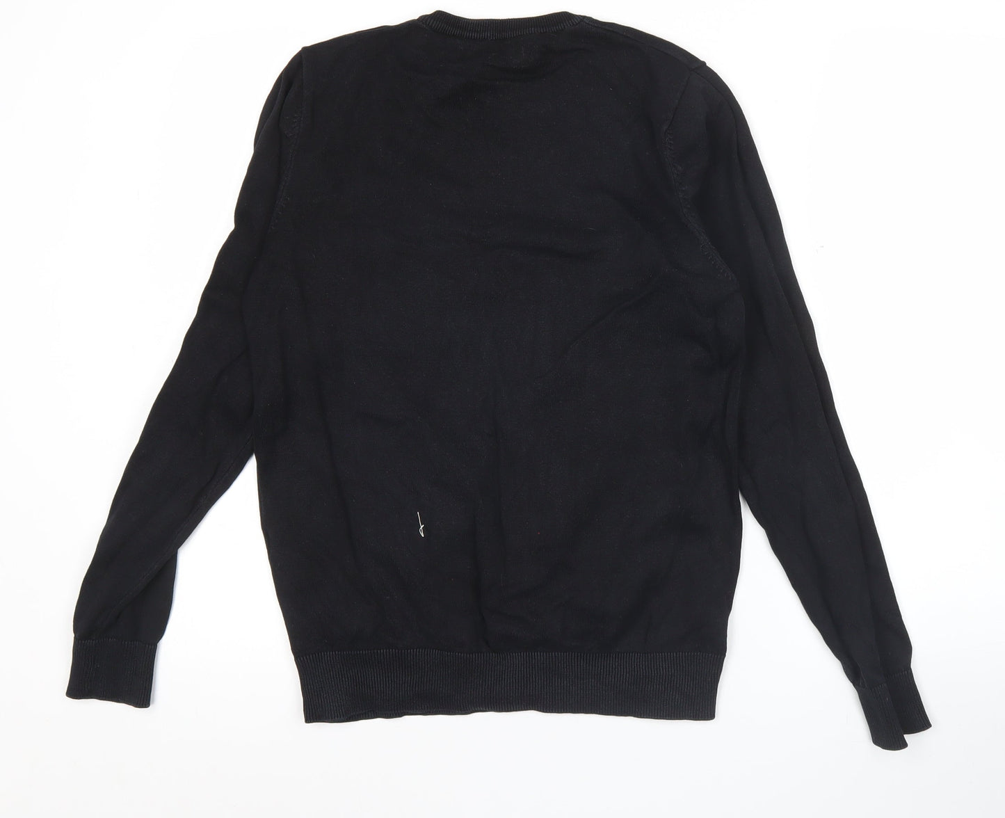 Ben Sherman Men’s Black Cotton Crew Neck Jumper Size S