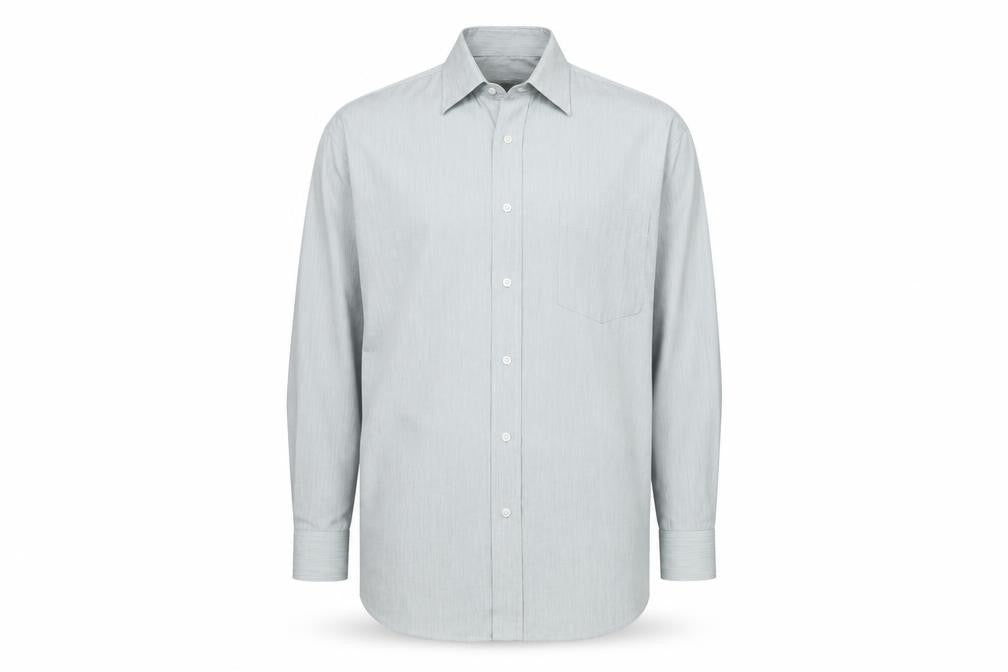 Van Heusen Men’s Green 15.5in Long Sleeve Button-Up Shirt