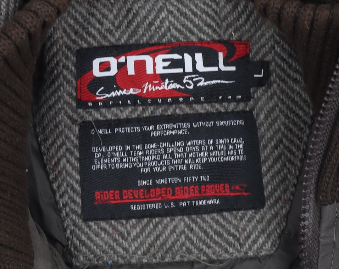 O'Neill Men's Grey Wool Blend Herringbone Jacket Size L