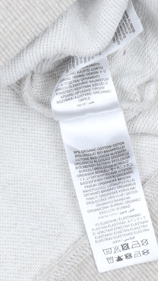 Seasalt Cornwall Women’s Beige Organic Cotton 1/4 Zip Sweatshirt UK 8