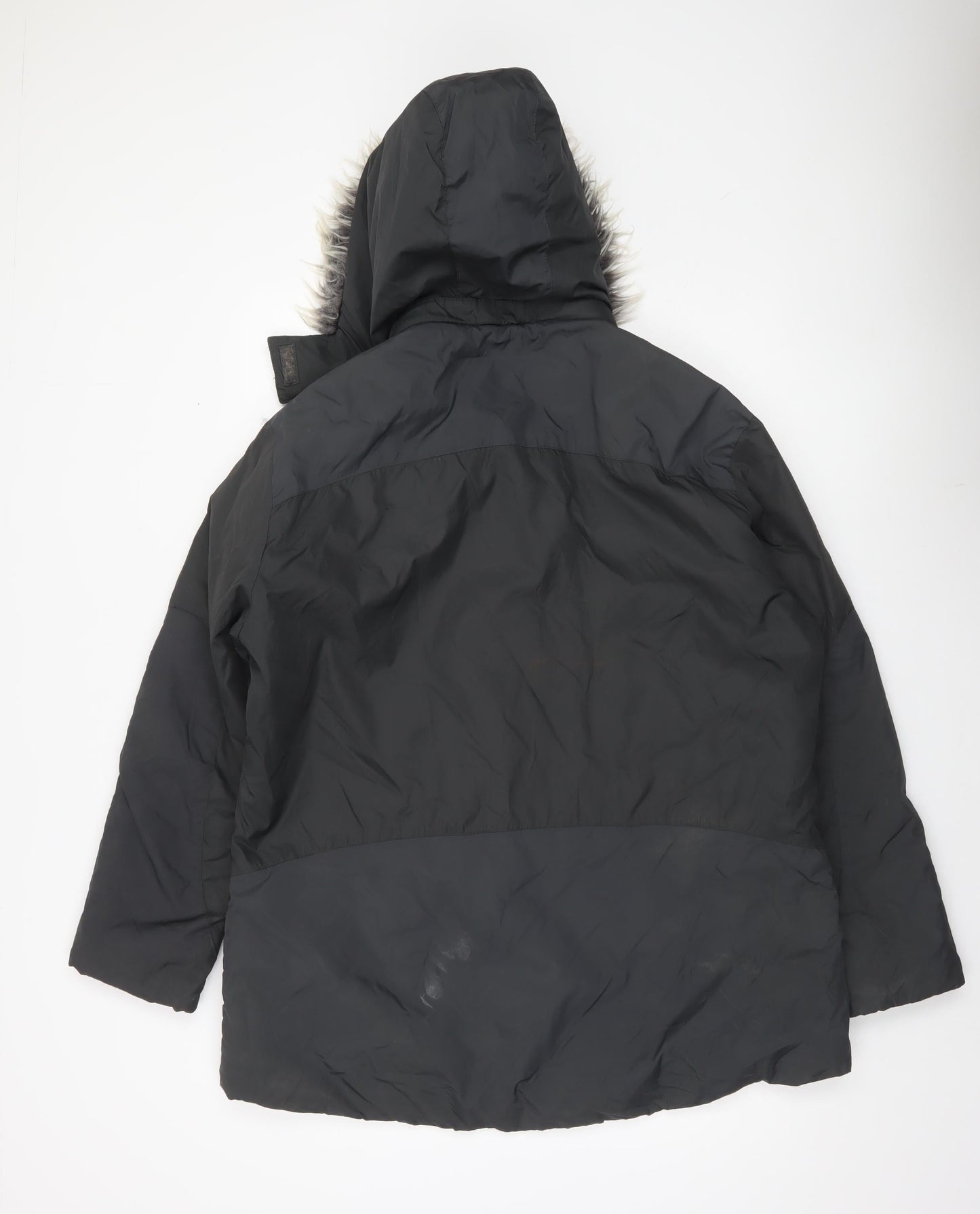 Helly Hansen Men’s Black L Parka Coat Hooded Waterproof Winter