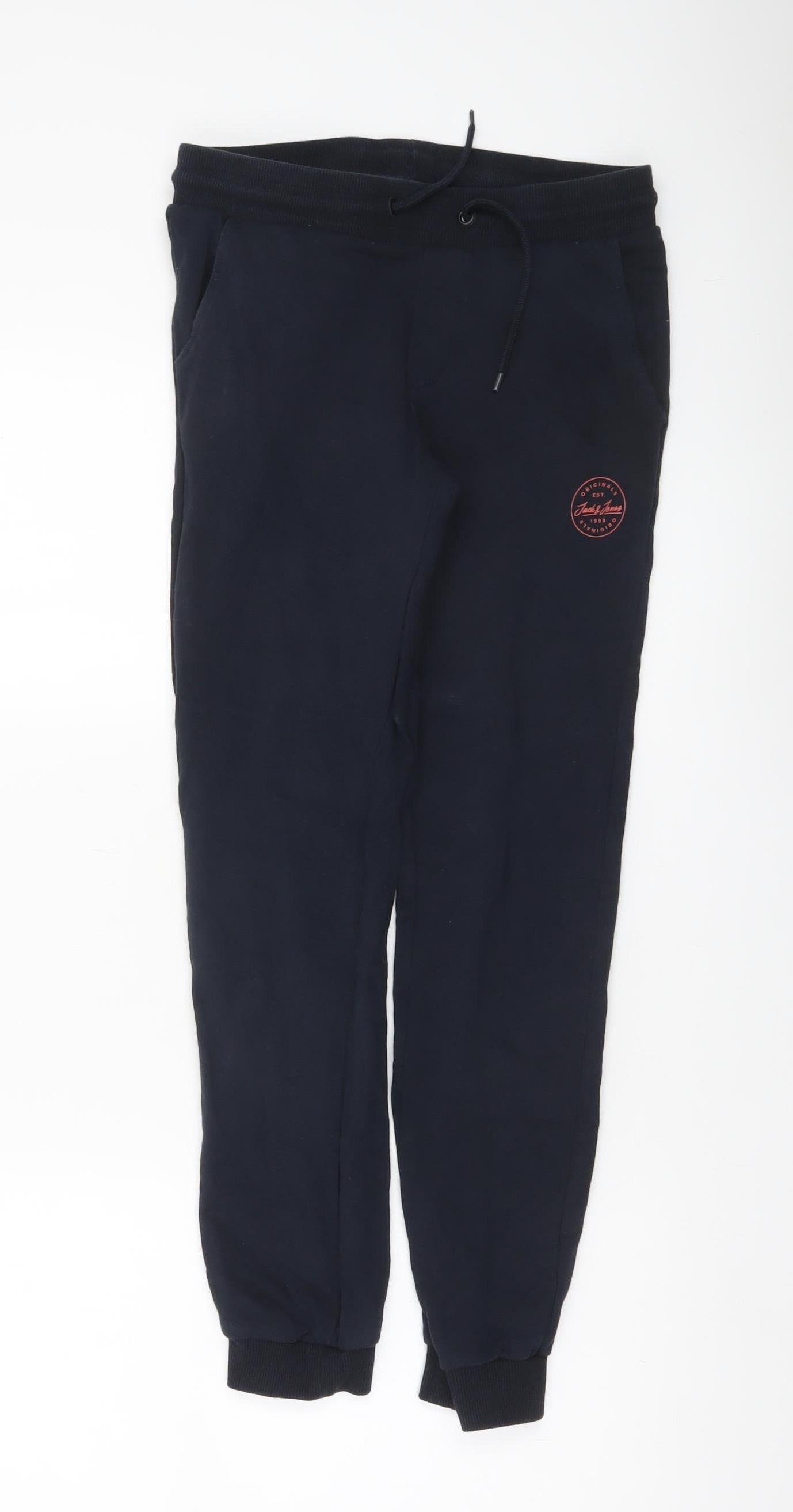 Jack & Jones Unisex Kids Blue Jogger Sweatpants 12 Years Cotton