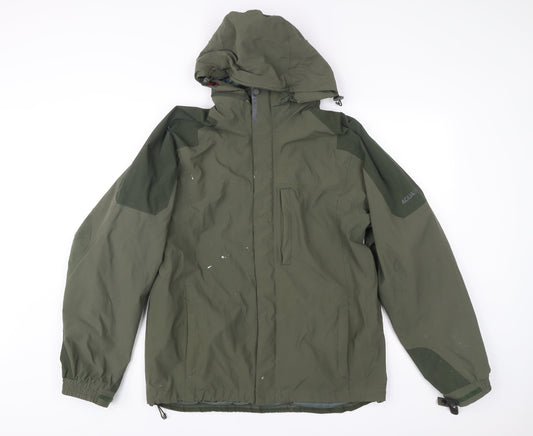 Craghoppers Men’s Green M Waterproof Hiking Rain Coat Jacket Hooded