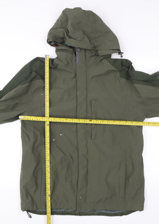 Craghoppers Men’s Green M Waterproof Hiking Rain Coat Jacket Hooded