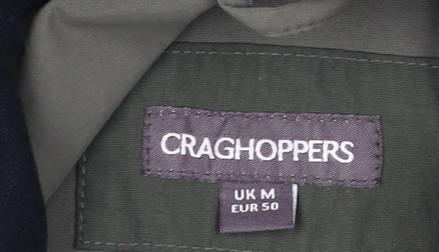 Craghoppers Men’s Green M Waterproof Hiking Rain Coat Jacket Hooded