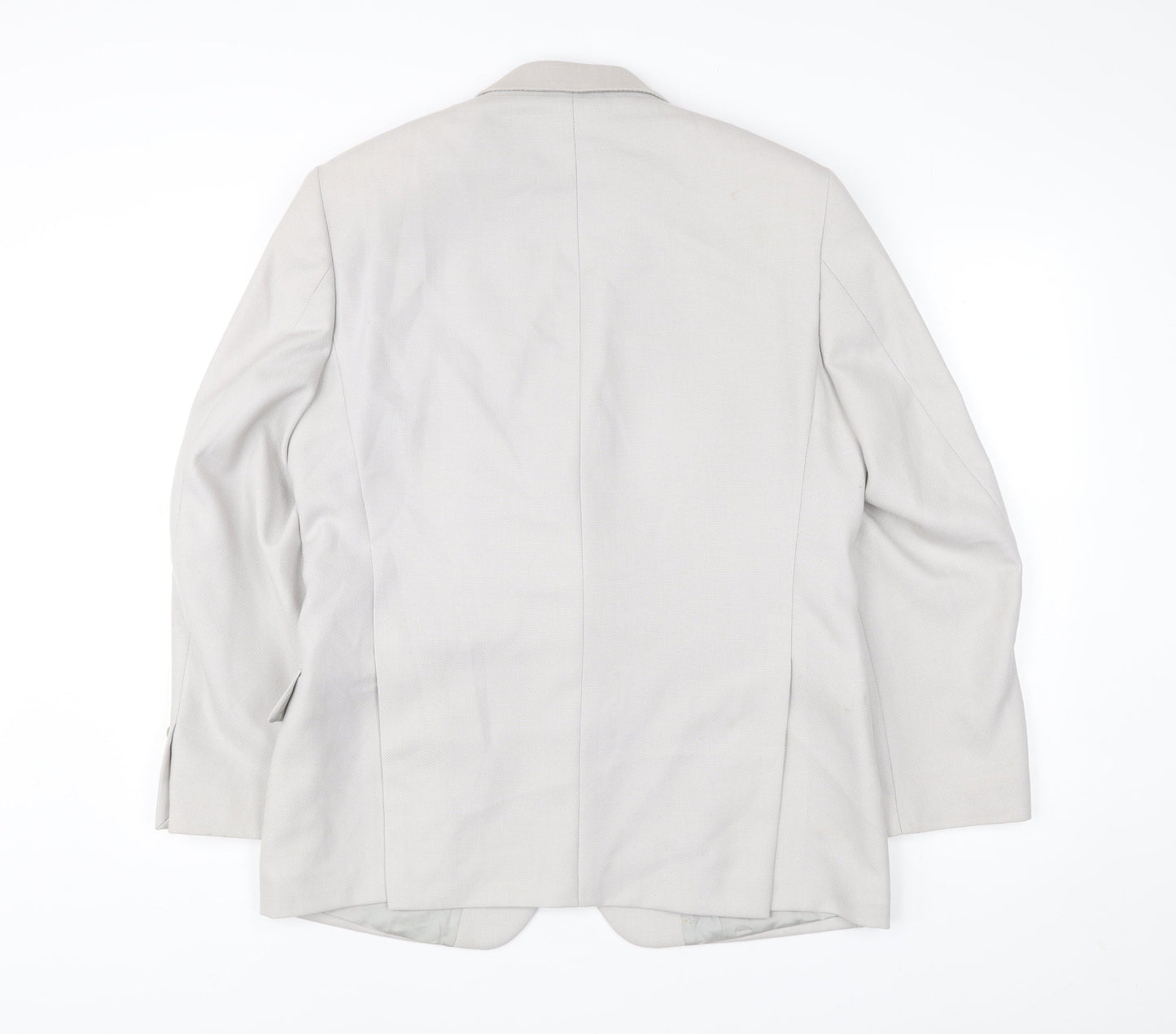 Nicholas Rowe Mens Beige 40 Chest Wool Blend Blazer Jacket