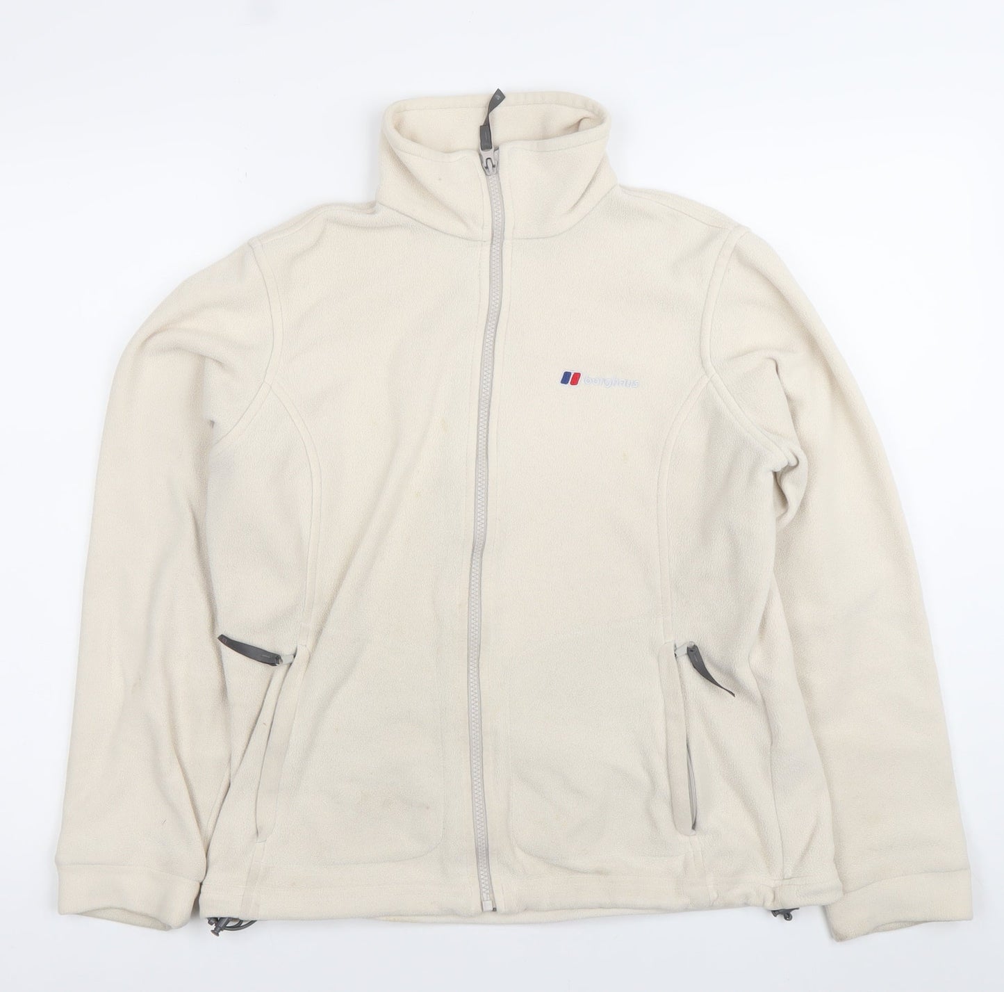 Berghaus Womens Ivory Fleece Jacket Size 12 Full Zip Outdoor