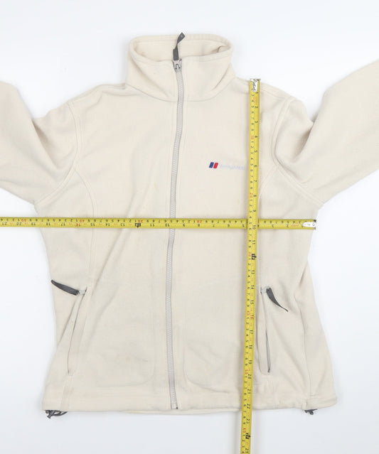 Berghaus Womens Ivory Fleece Jacket Size 12 Full Zip Outdoor