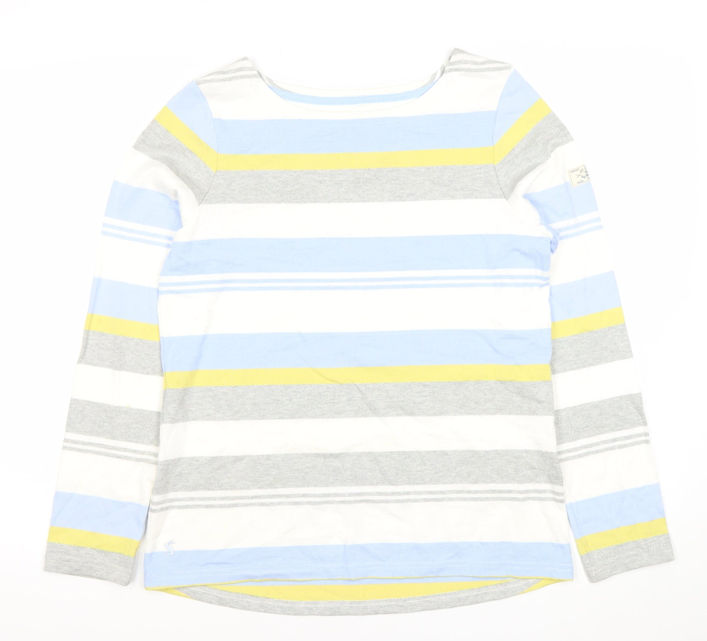 Joules Womens Multicoloured Striped Cotton Long Sleeve T-Shirt Size 10