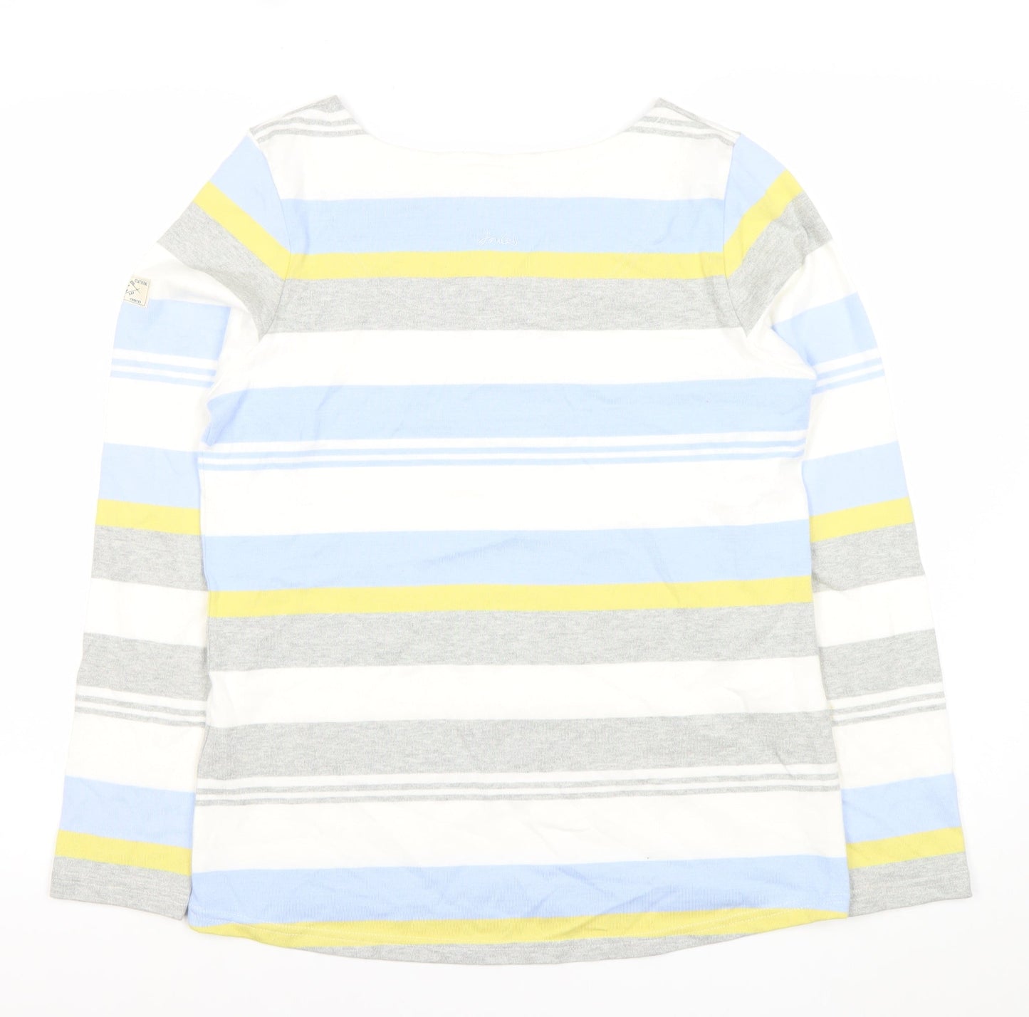 Joules Womens Multicoloured Striped Cotton Long Sleeve T-Shirt Size 10