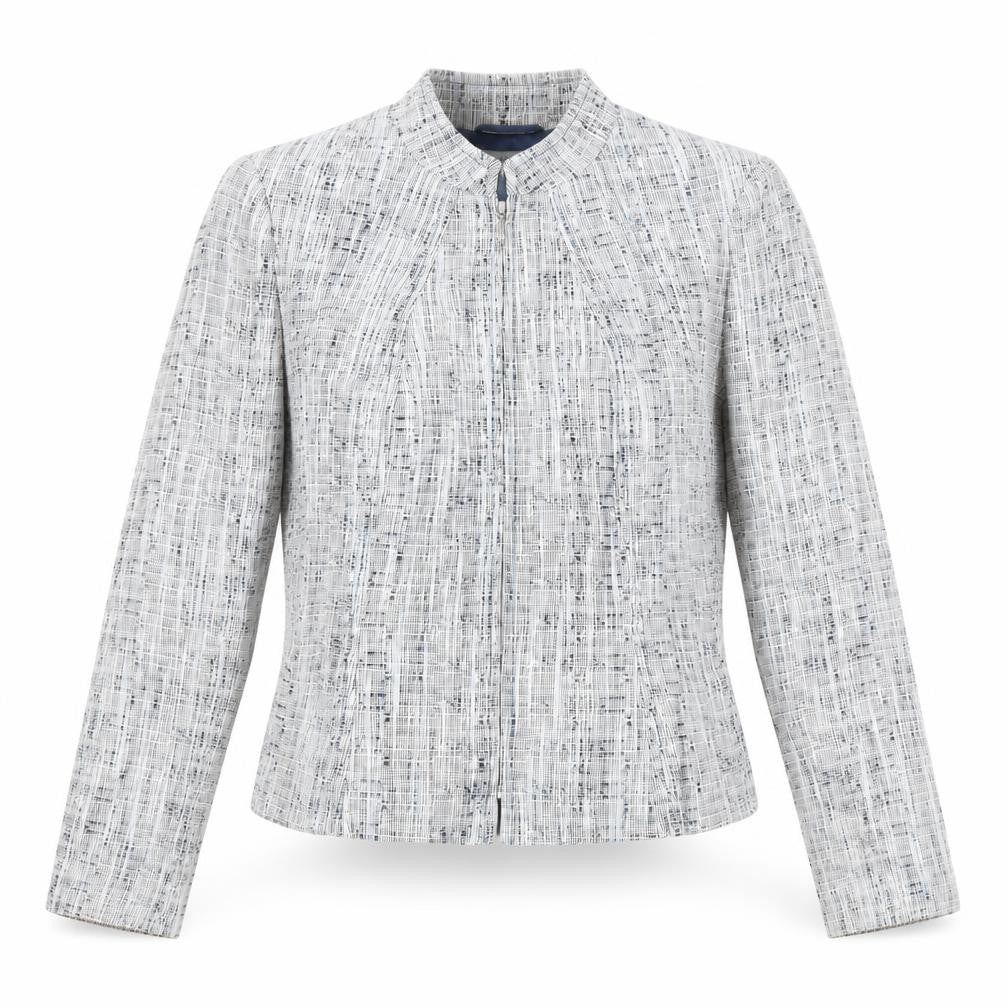 Marks and Spencer Women Grey Bouclé Blazer Jacket Size 10