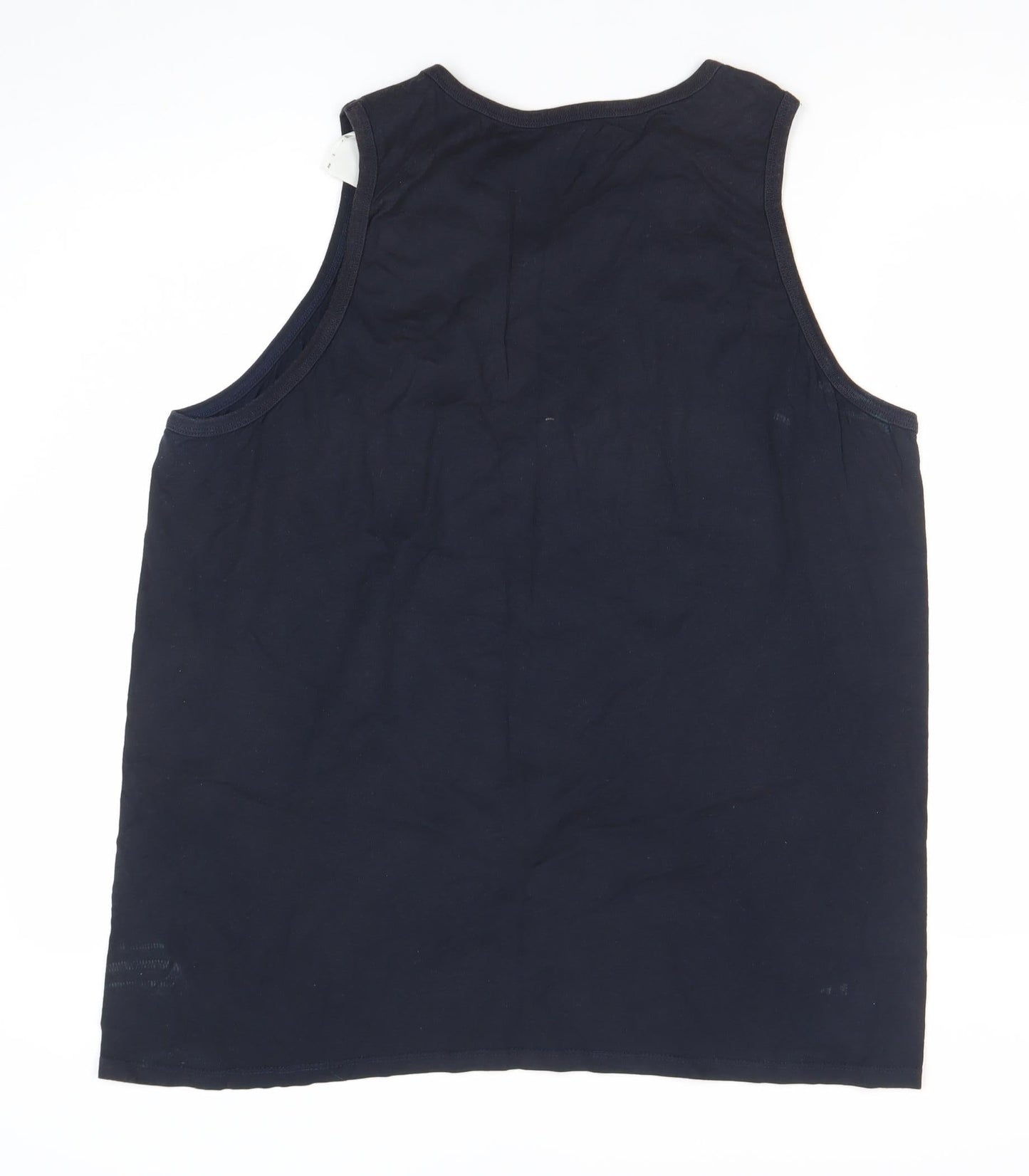 Nike Men's Black XL Sleeveless Crew Neck Athletic Fit Cotton Tee