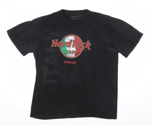 Hard Rock Cafe Venice Men’s Black L Graphic Logo Vintage T-Shirt