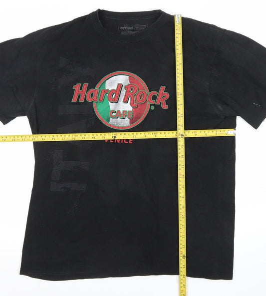 Hard Rock Cafe Venice Men’s Black L Graphic Logo Vintage T-Shirt
