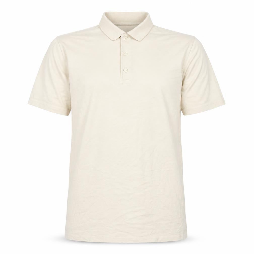 ASOS Men’s Beige Slim Fit Polo Shirt M Short Sleeve Cotton