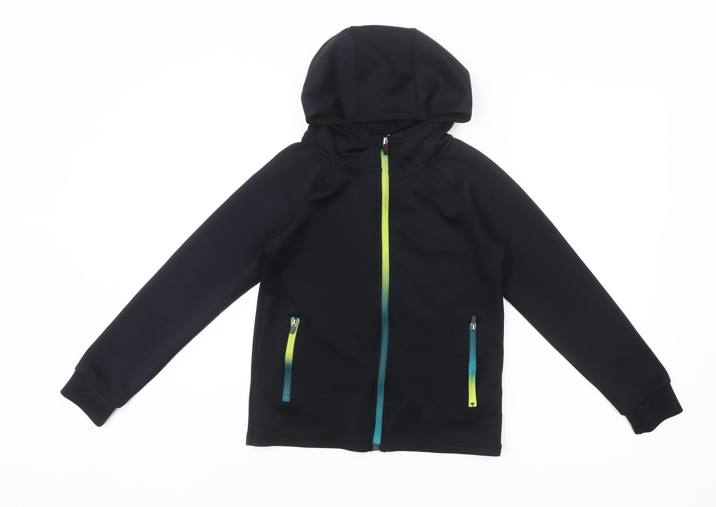 Mountain Warehouse Boys Black 9-10Y Full Zip Hoodie with Pockets
