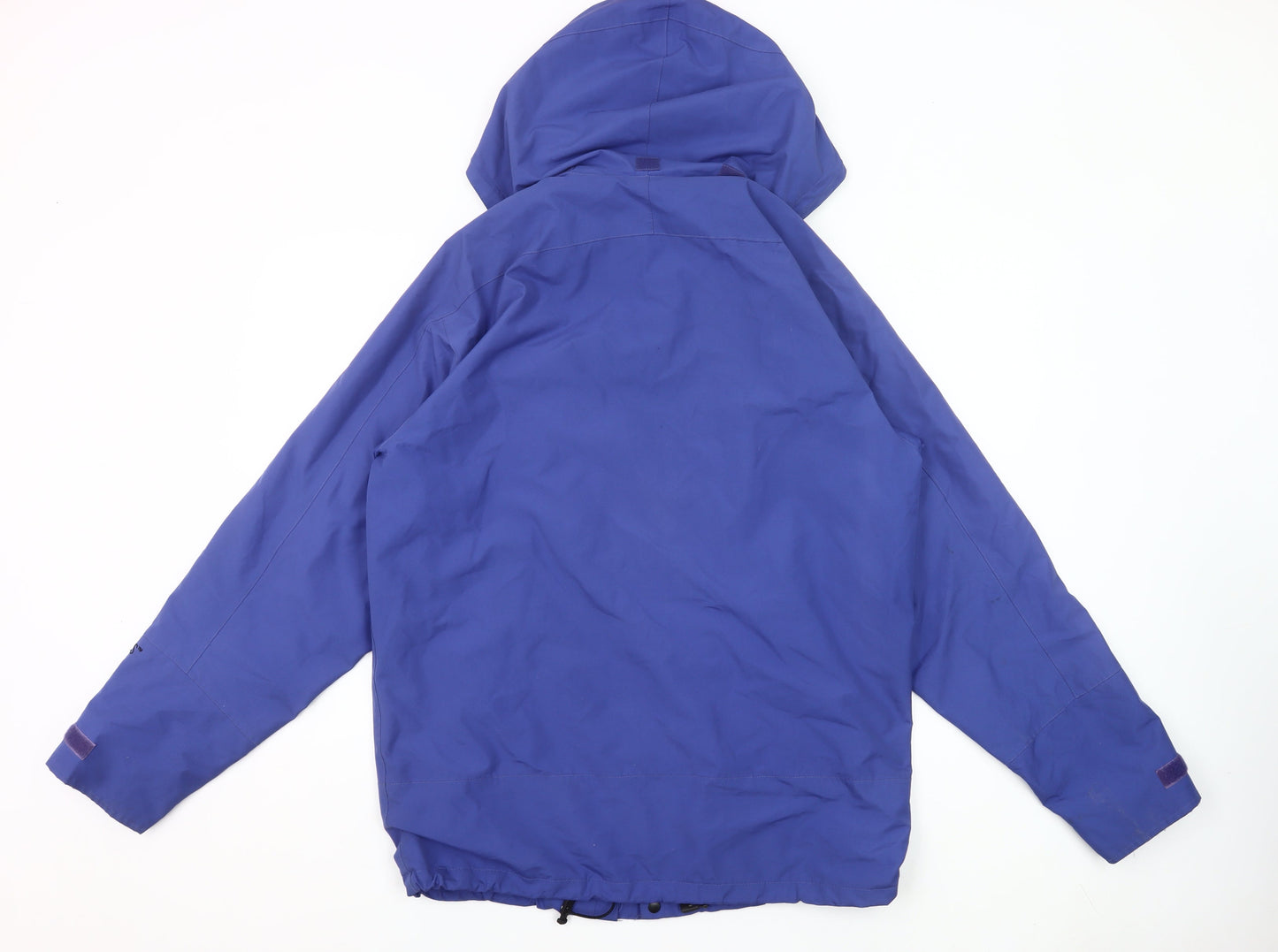 Cross Sportswear Men’s Blue Waterproof Hooded Rain Jacket Size S