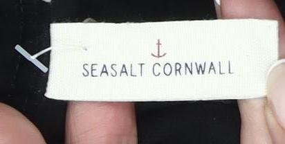 Seasalt Cornwall Women’s Black Corduroy Skirt UK 10 Knee Length