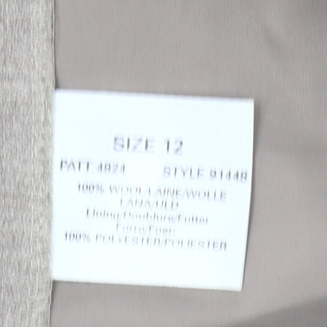 Windsmoor Women’s Beige Wool Midi Pencil Skirt Size 12