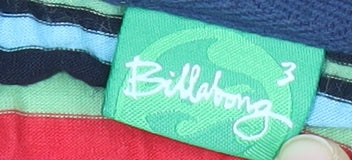 Billabong Womens Multicoloured Striped Polo Shirt M Summer Casual