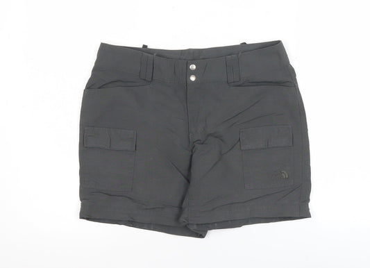The North Face Womens Black Cargo Shorts Size 6 Nylon Outdoor