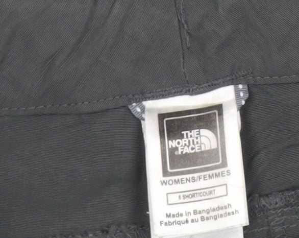The North Face Womens Black Cargo Shorts Size 6 Nylon Outdoor