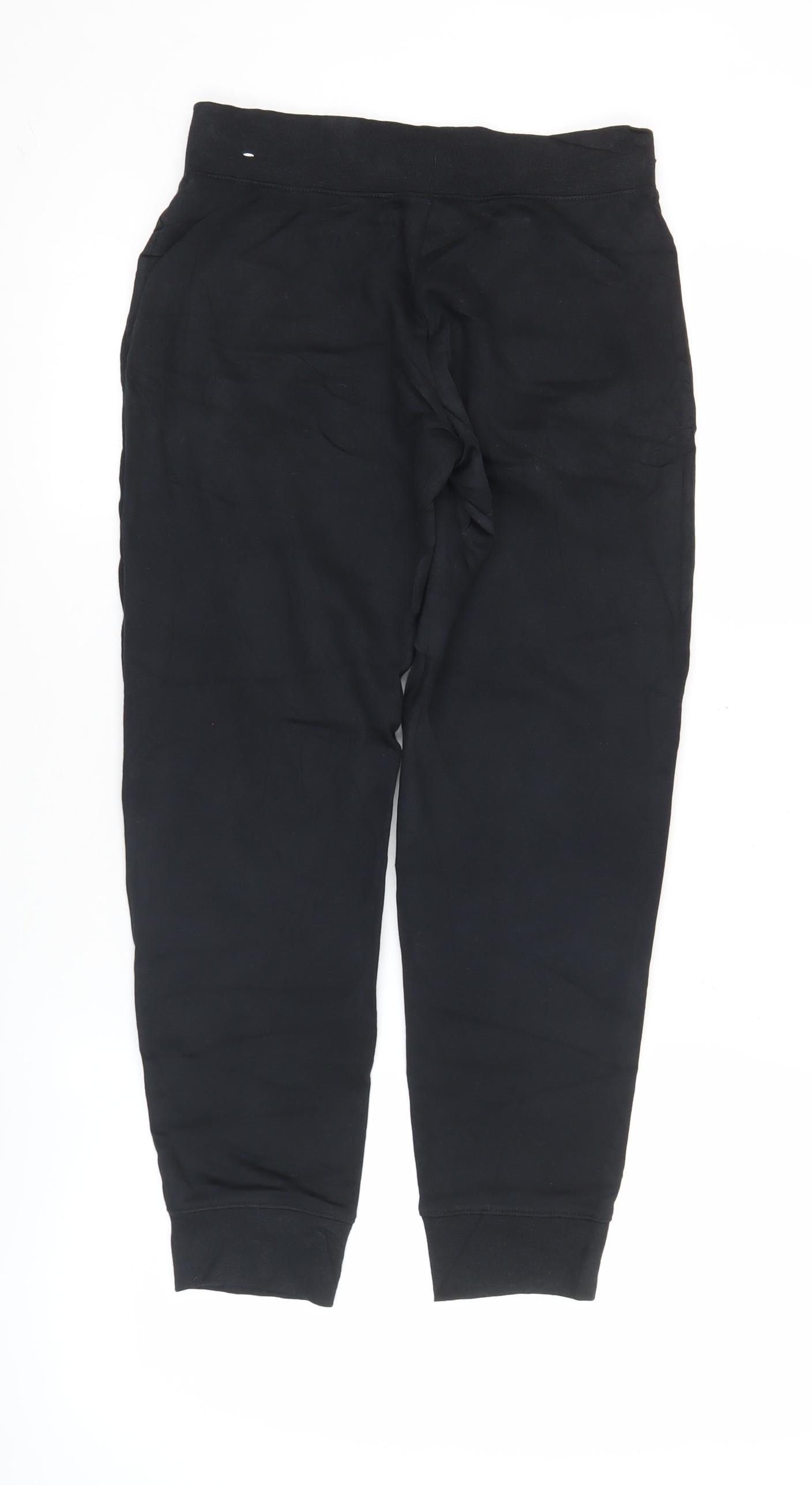Nike Boys Black Jogger Trousers 11 Years Cotton Blend Activewear