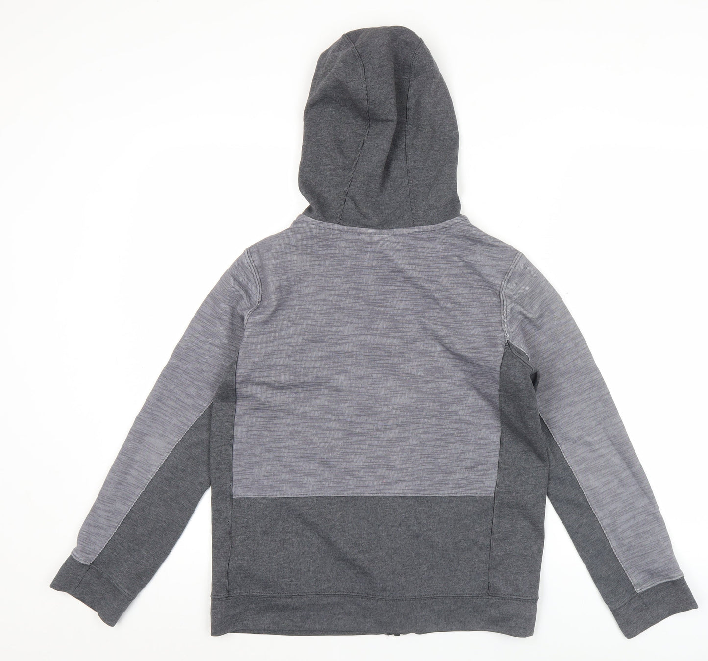 Nike Boys Grey Full Zip Hoodie 12-13 Years Regular Fit Sportswear