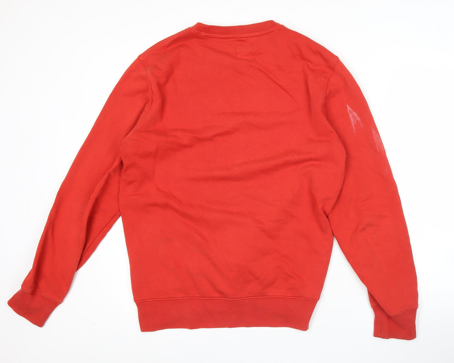 Levi's Mens Red Crew Neck Pullover Sweatshirt Size S Regular Fit